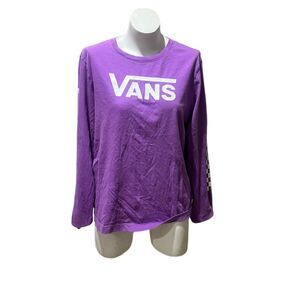 Vans Men's Purple Long Sleeve Graphic T-Shirt Size XL Streetwear